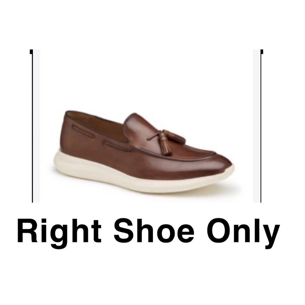 Johnston & Murphy McGuffey Tassel Loafer Brown SINGLE RIGHT SHOE Mens 10M